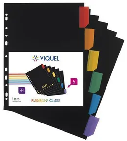 Różnice, czarne, plastikowe, A4 Maxi, 6 kartek, VIQUEL